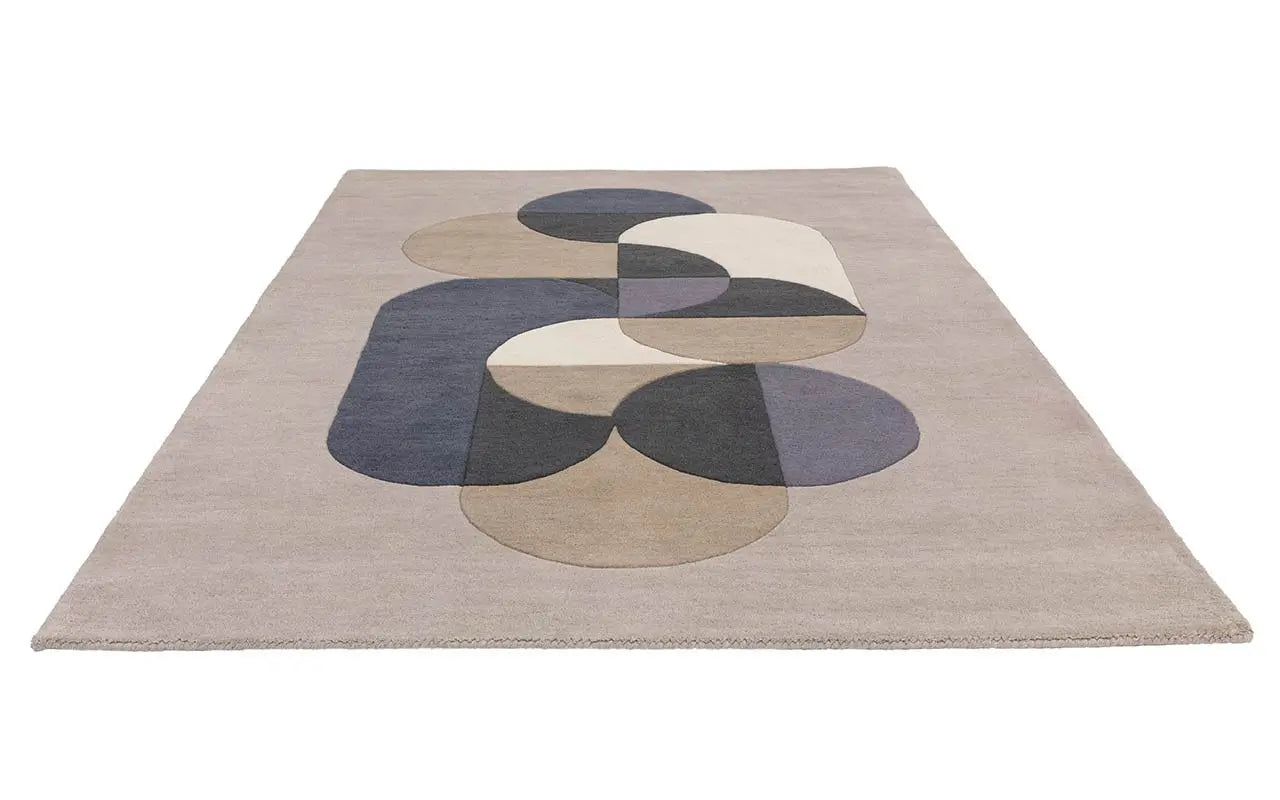 Gray modern handcrafted luxury wool carpe