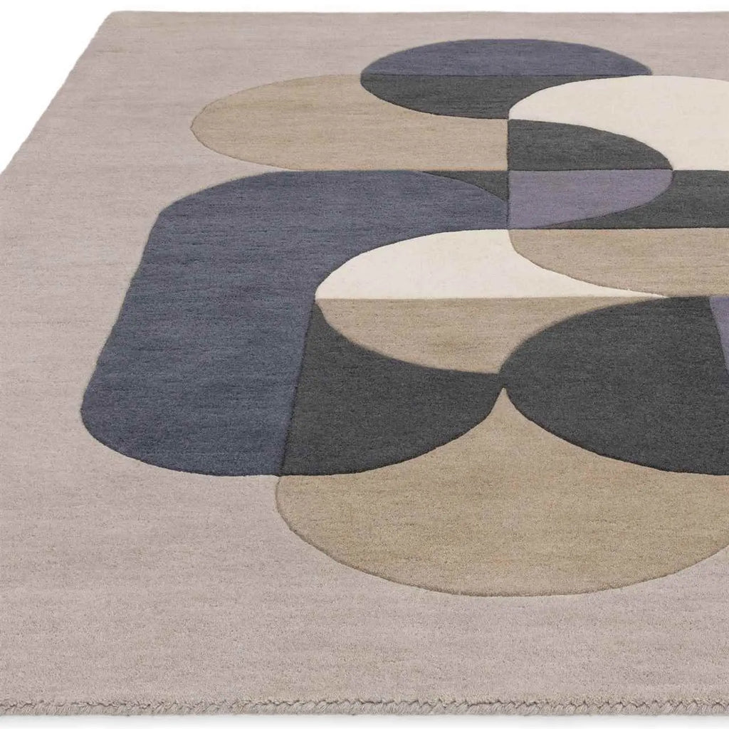Gray modern handcrafted luxury wool carpe