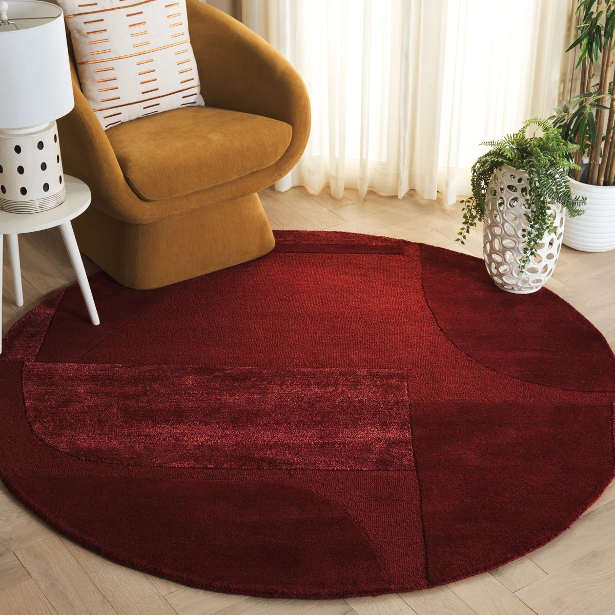 Monolith Round Wool Rug