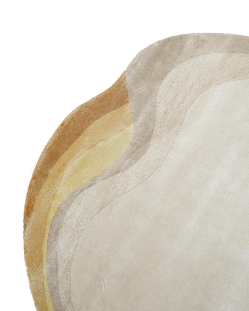 Ivory Horizon Luxury Organic Wool Area Rug