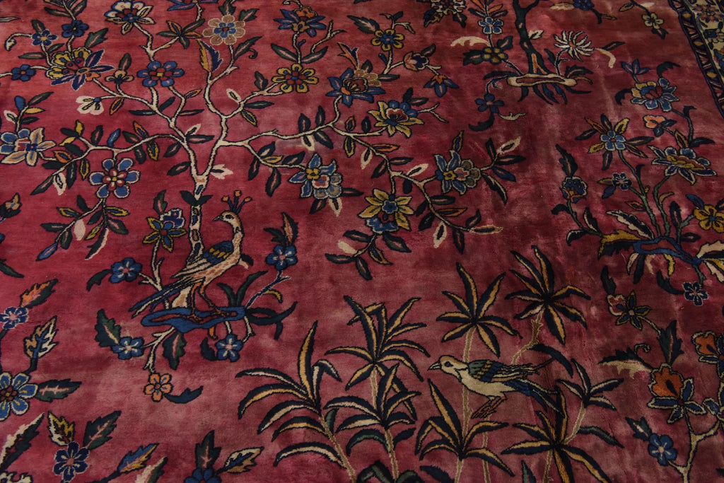 Hand-Knotted Royal Paradise Garden Wool Rug