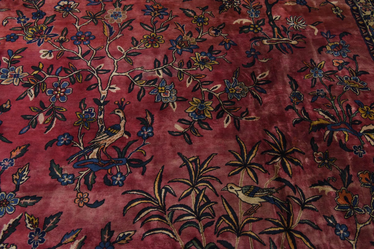 Hand-Knotted Royal Paradise Garden Wool Rug