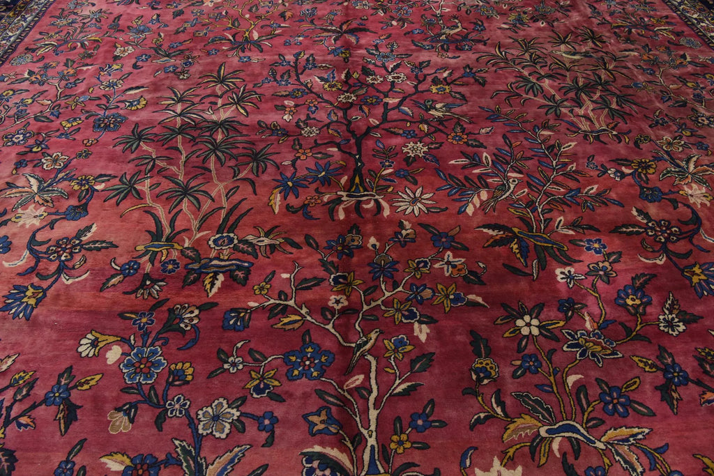 Hand-Knotted Royal Paradise Garden Wool Rug