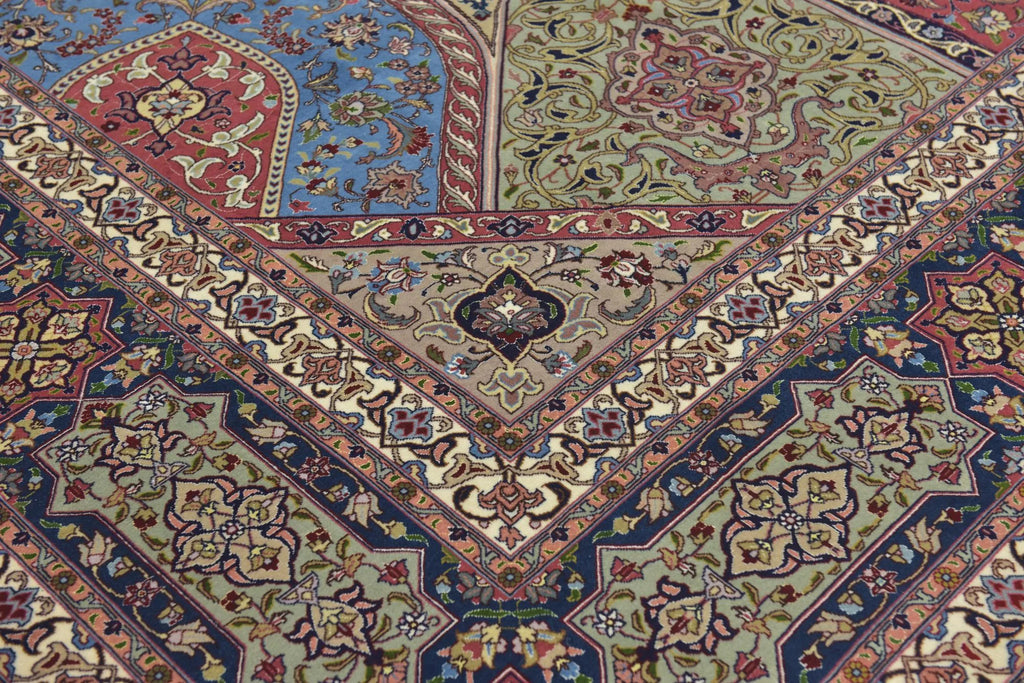 Hand-Knotted Grand Kaleidoscope Ochre Wool Rug