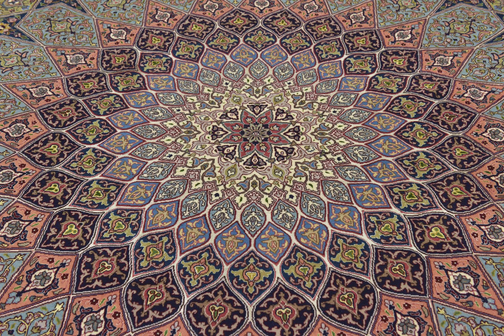 Hand-Knotted Grand Kaleidoscope Ochre Wool Rug