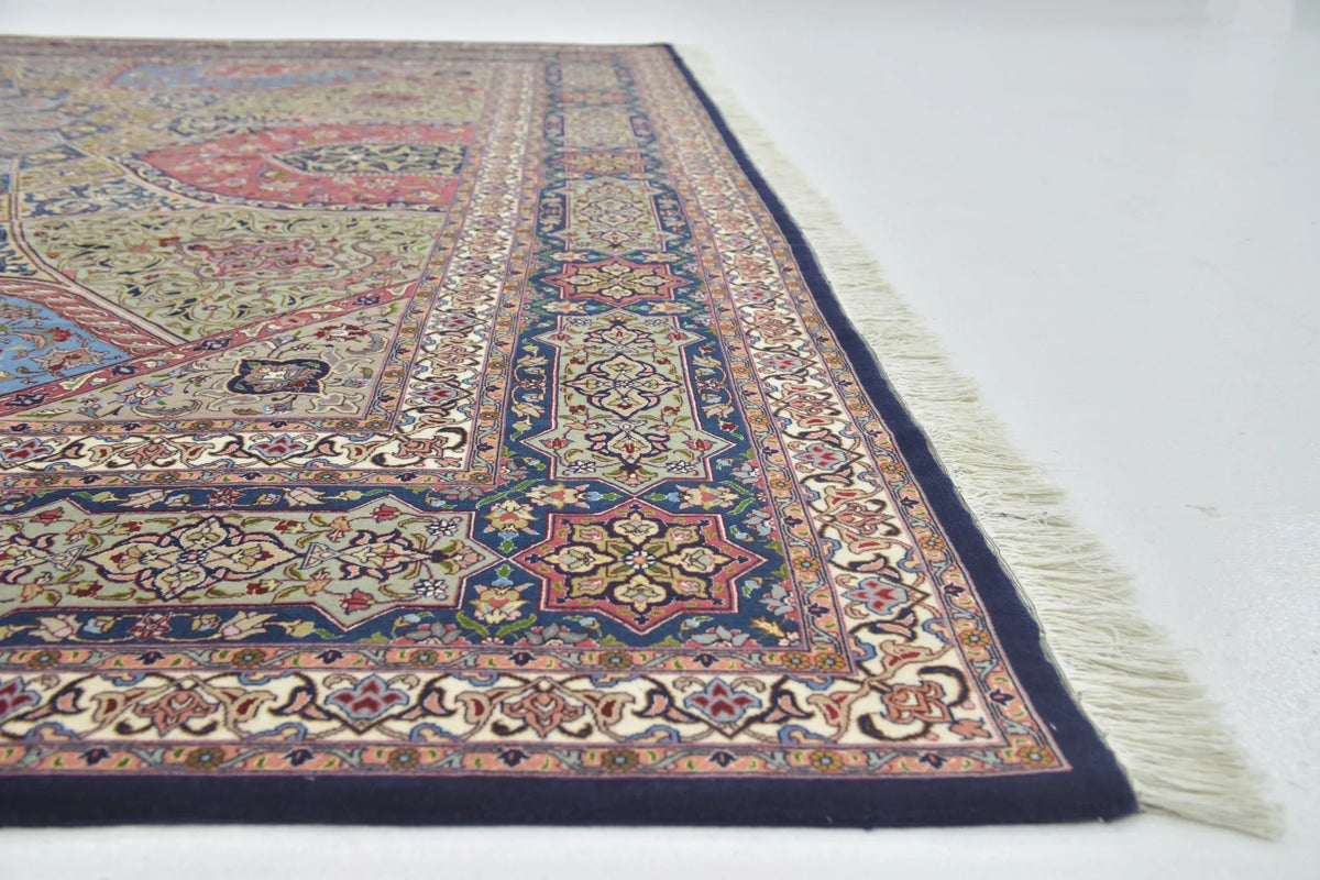 Hand-Knotted Grand Kaleidoscope Ochre Wool Rug