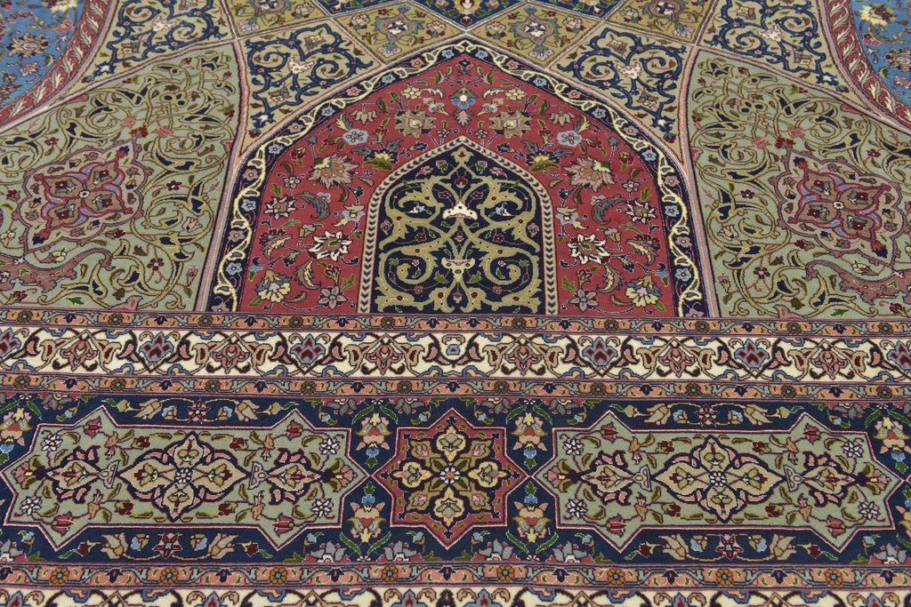 Hand-Knotted Grand Kaleidoscope Ochre Wool Rug