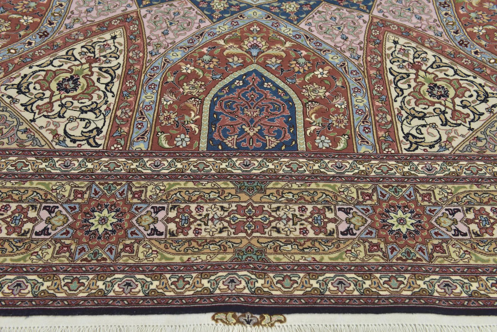 Celestial Tabriz Sunburst Fine Wool Rug