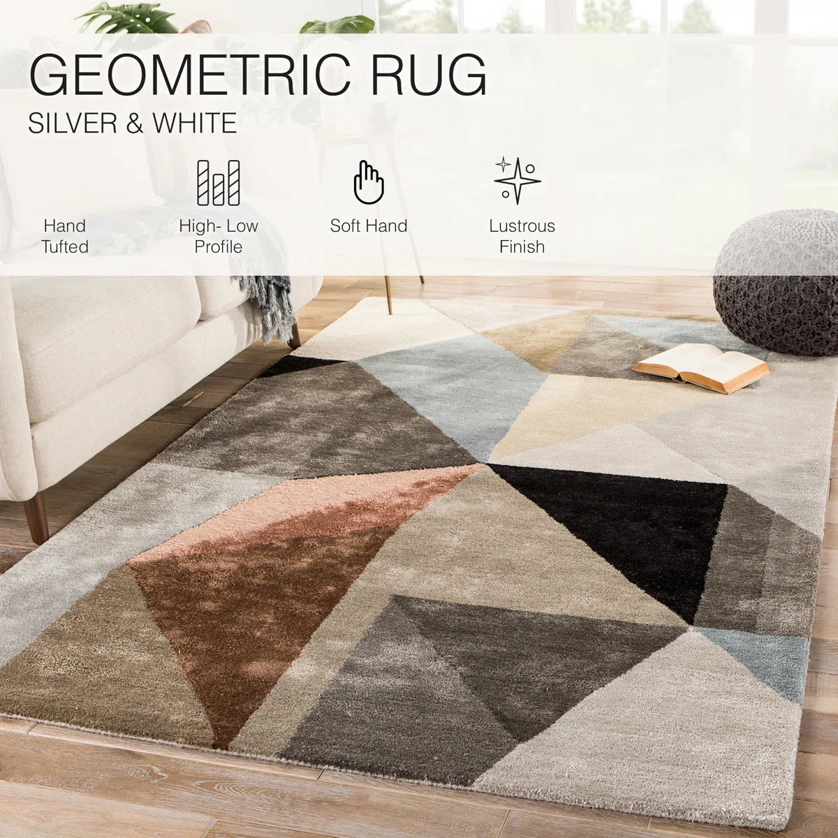 Prismatic Nexus Viscose Wool Rug
