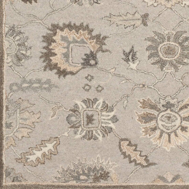 Luxurious Wool Floral Area Rug
