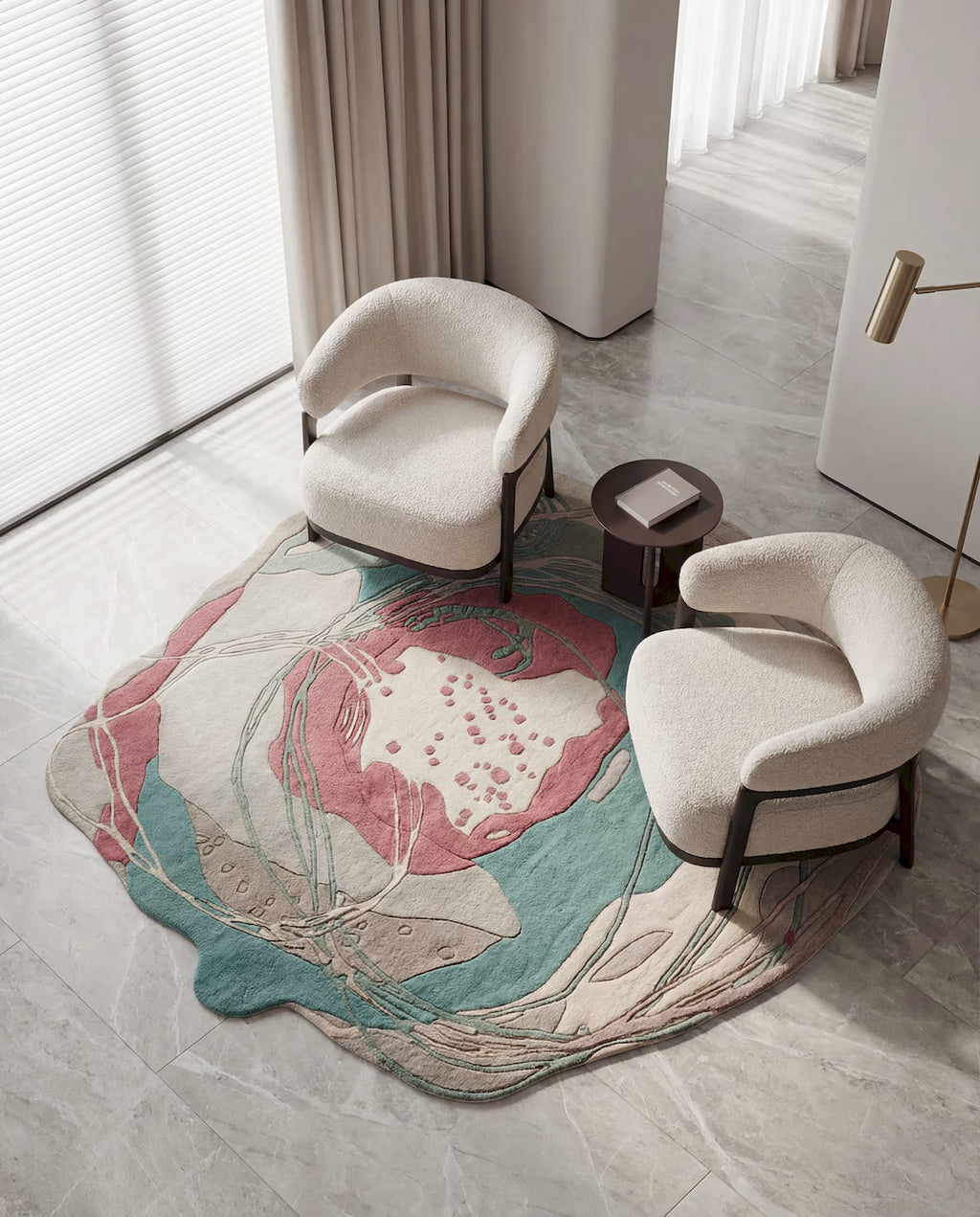 The Flora Swirl Hand-Tufted Rug