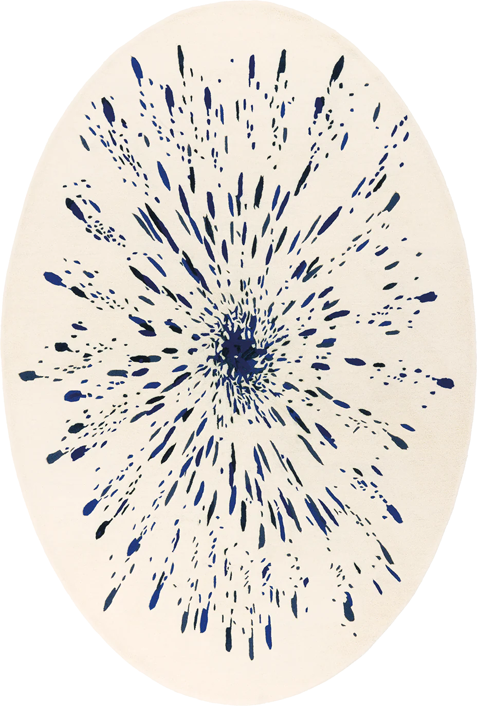 Dynamic Splash Pattern Wool Rug