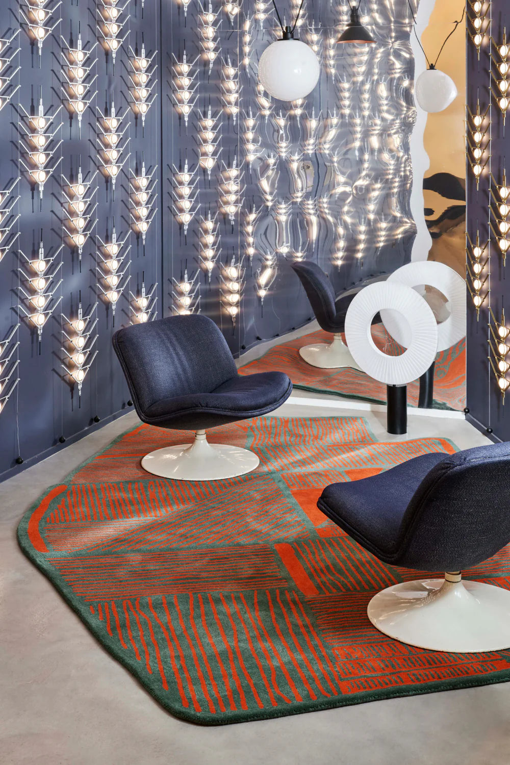 Designer Patchwork Wool Rug