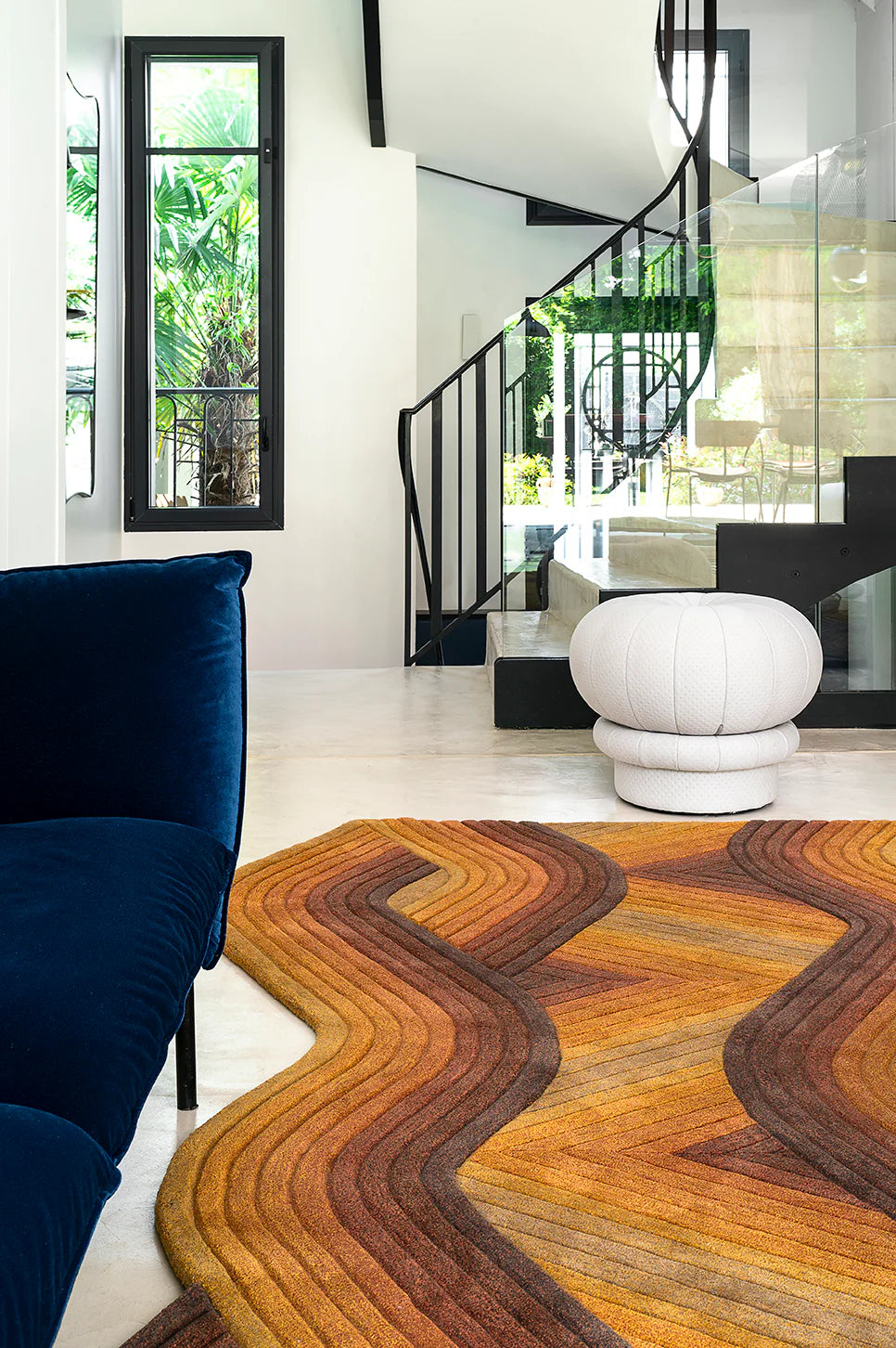 Modern Artistic Wave Rug