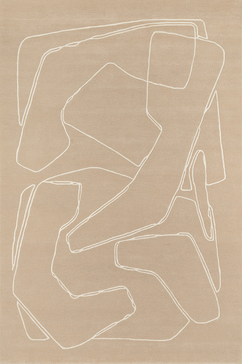 Elegant Neutral Carpet with Continuous Line Detailing