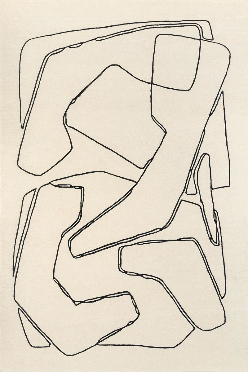 Contemporary Monoline Wool Rug