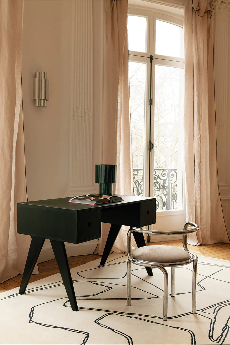 Contemporary Monoline Wool Rug