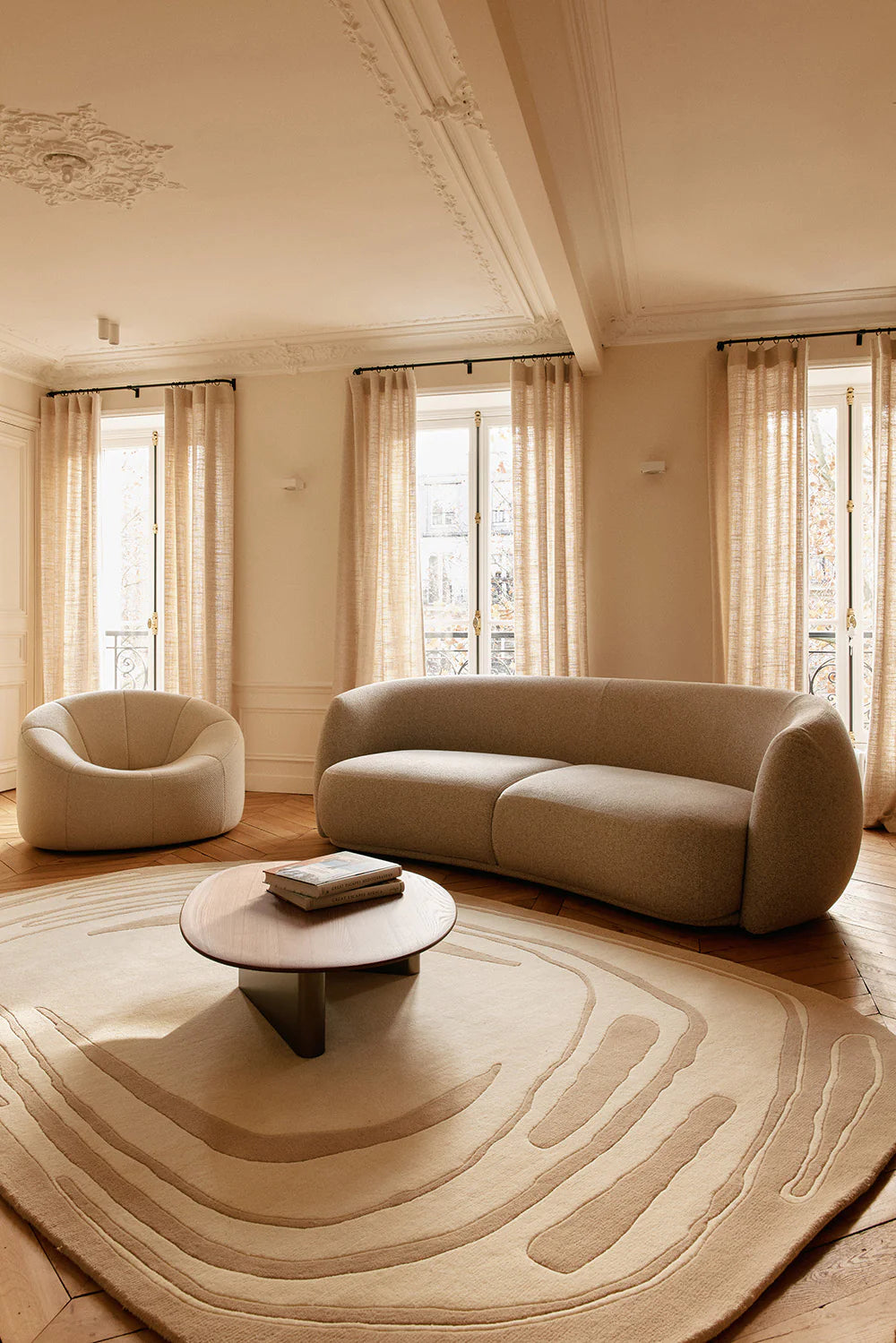 Premium Modern Neutral Wool Rug