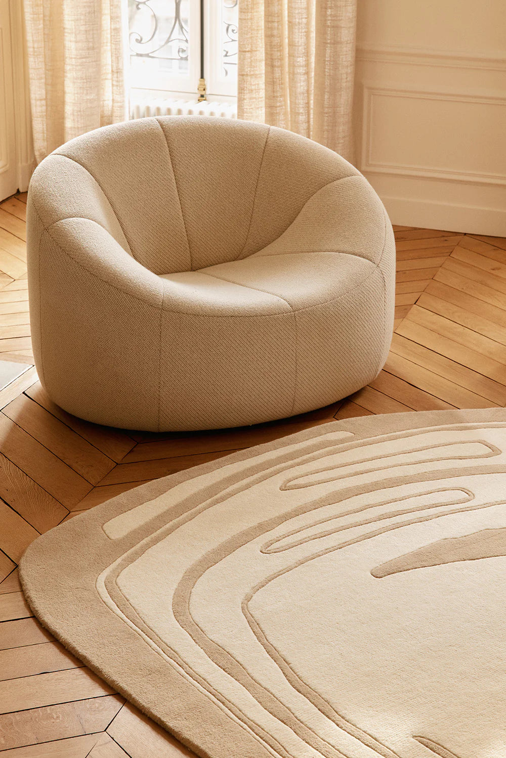 Premium Modern Neutral Wool Rug