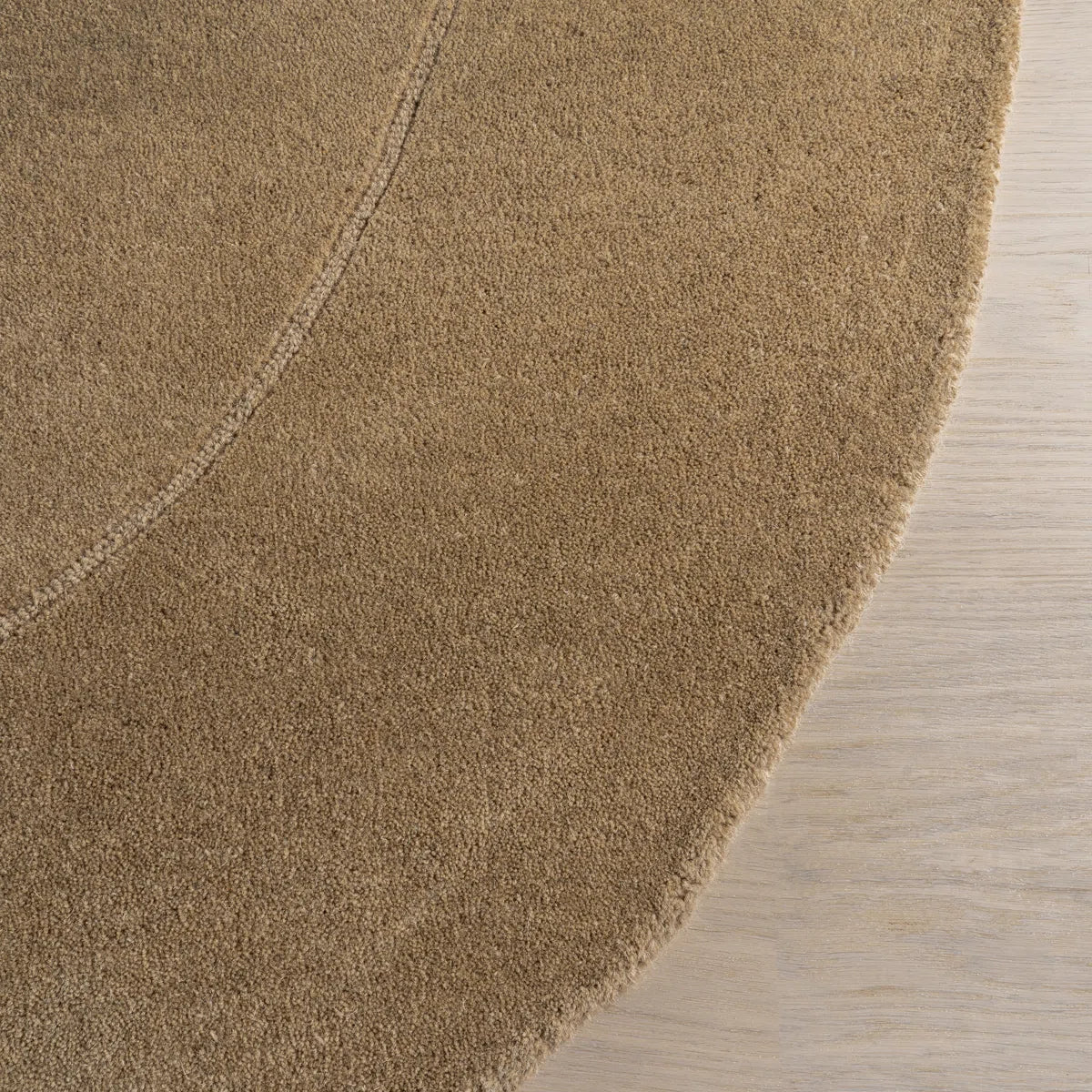 Earthy Bronze Curved Organic Rug
