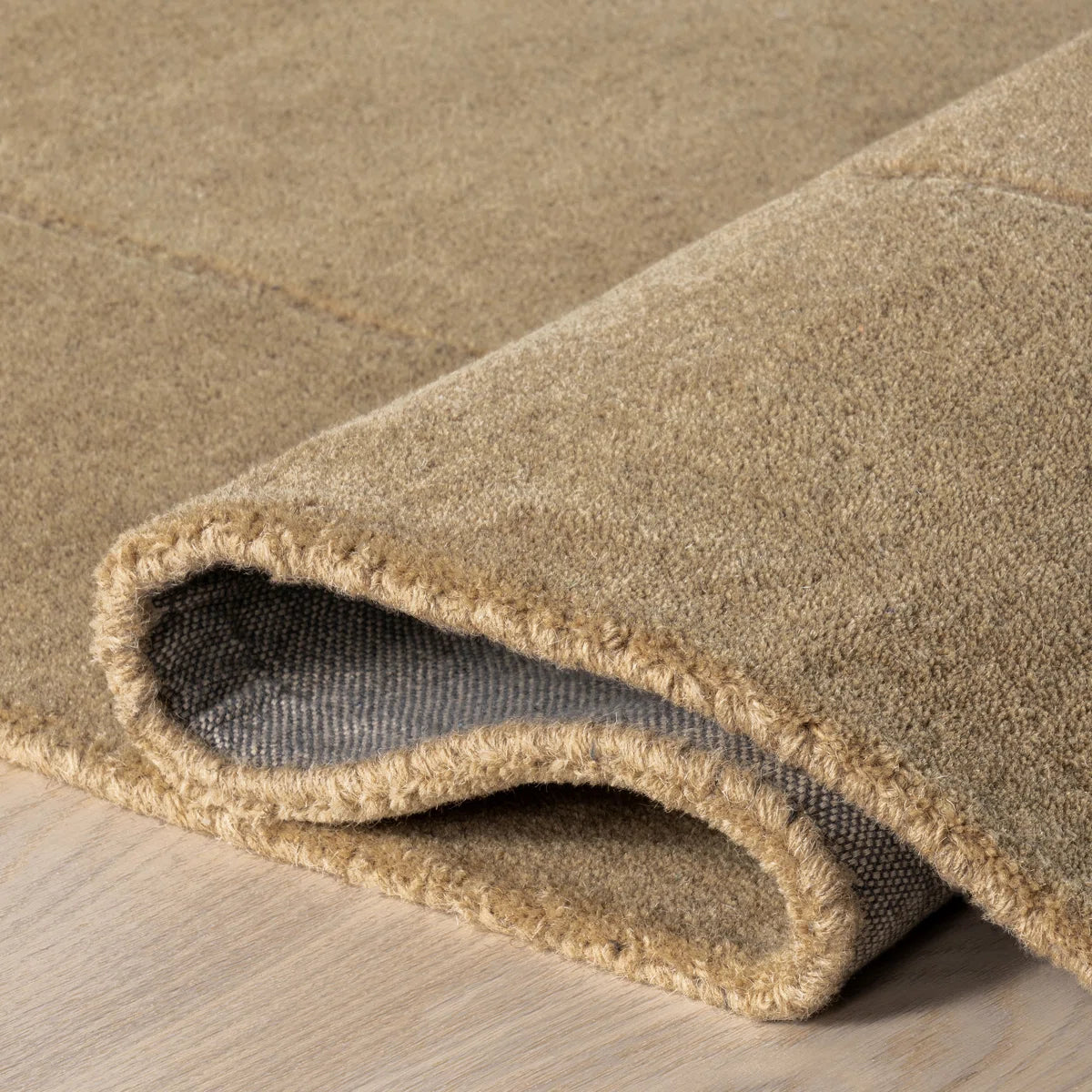 Earthy Bronze Curved Organic Rug