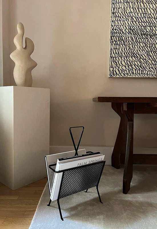 Bone White Solid Wool Rug
