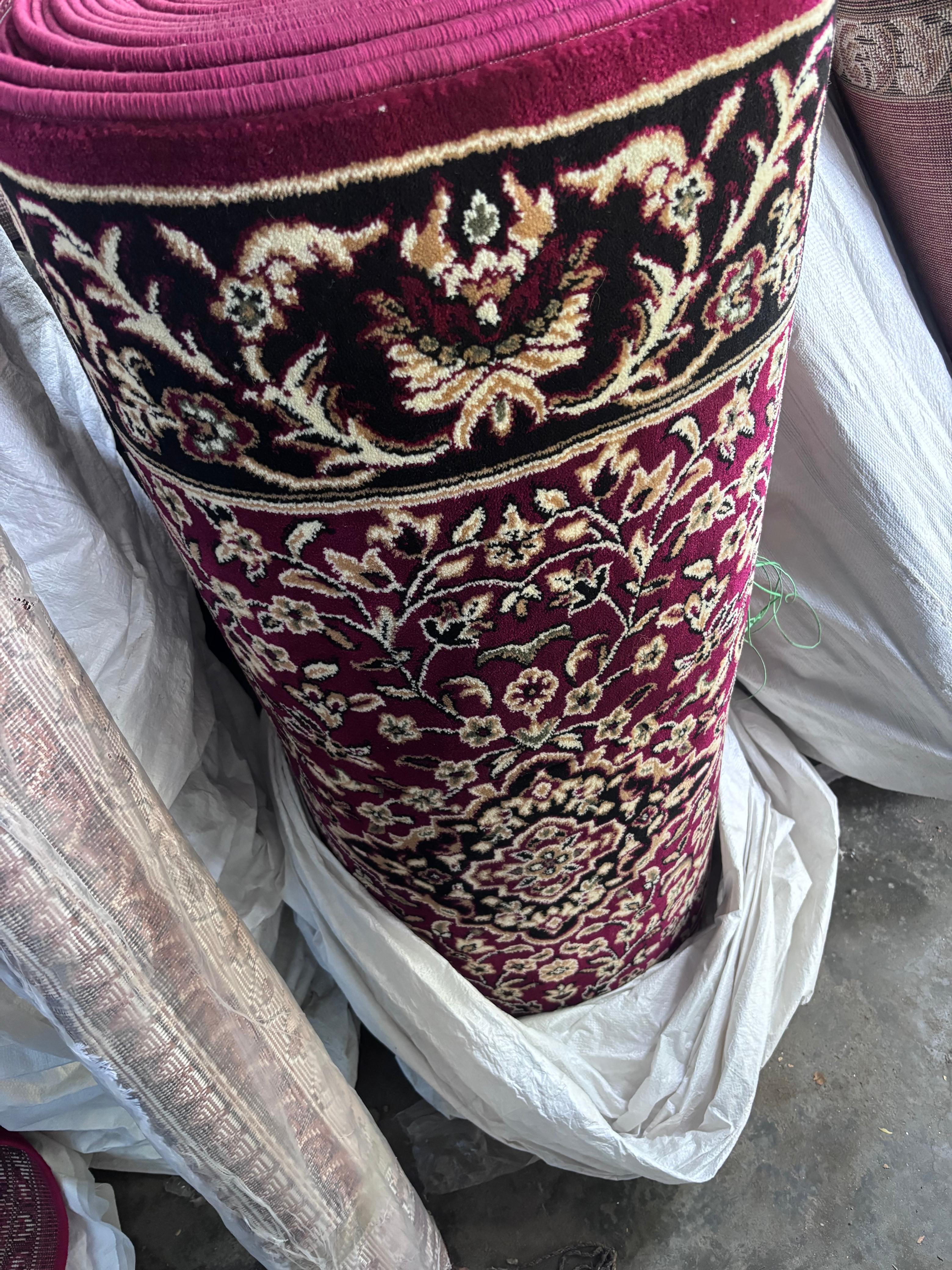 Imperial Maroon Floral Islamic Prayer Mat