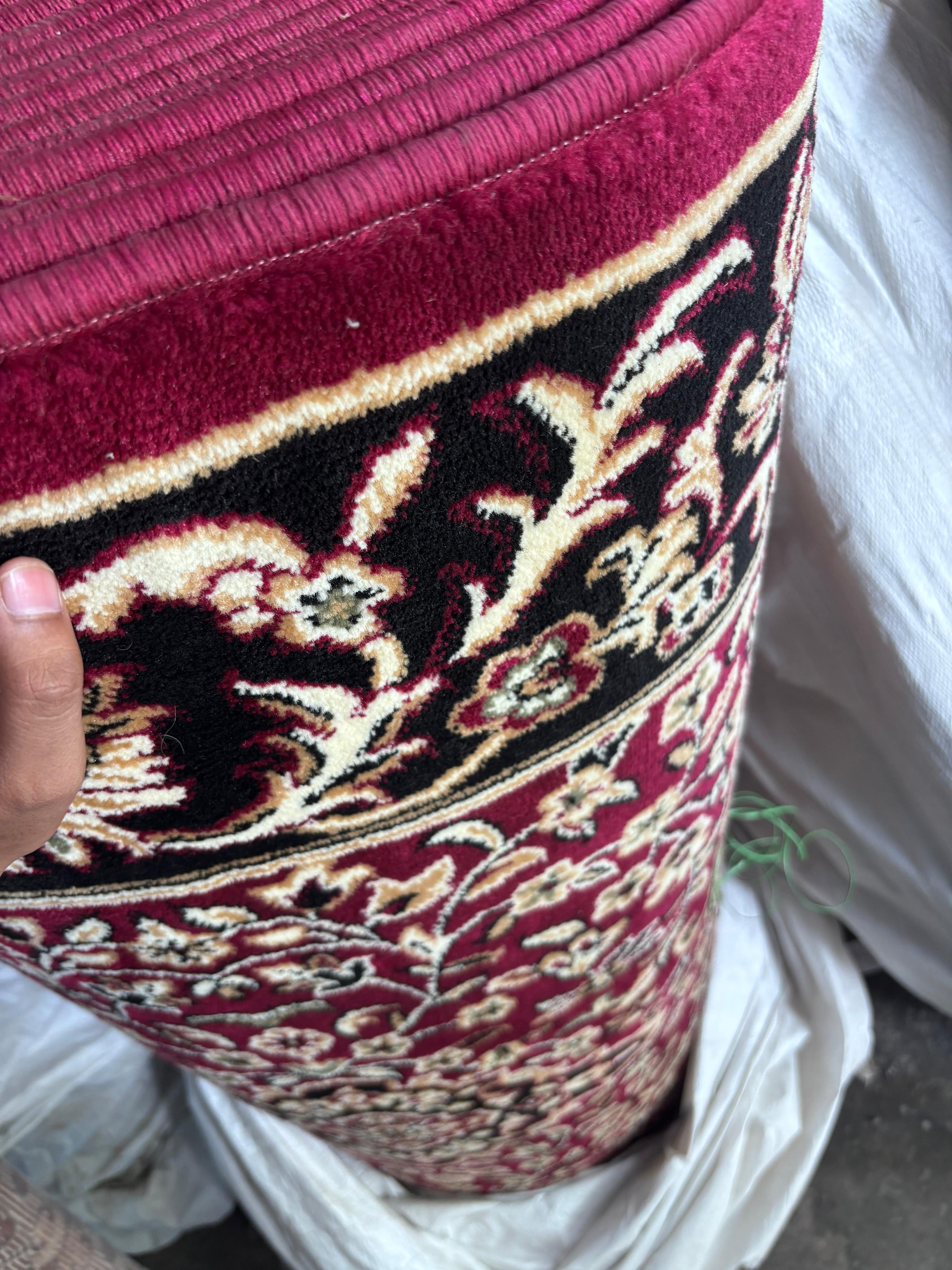 Imperial Maroon Floral Islamic Prayer Mat