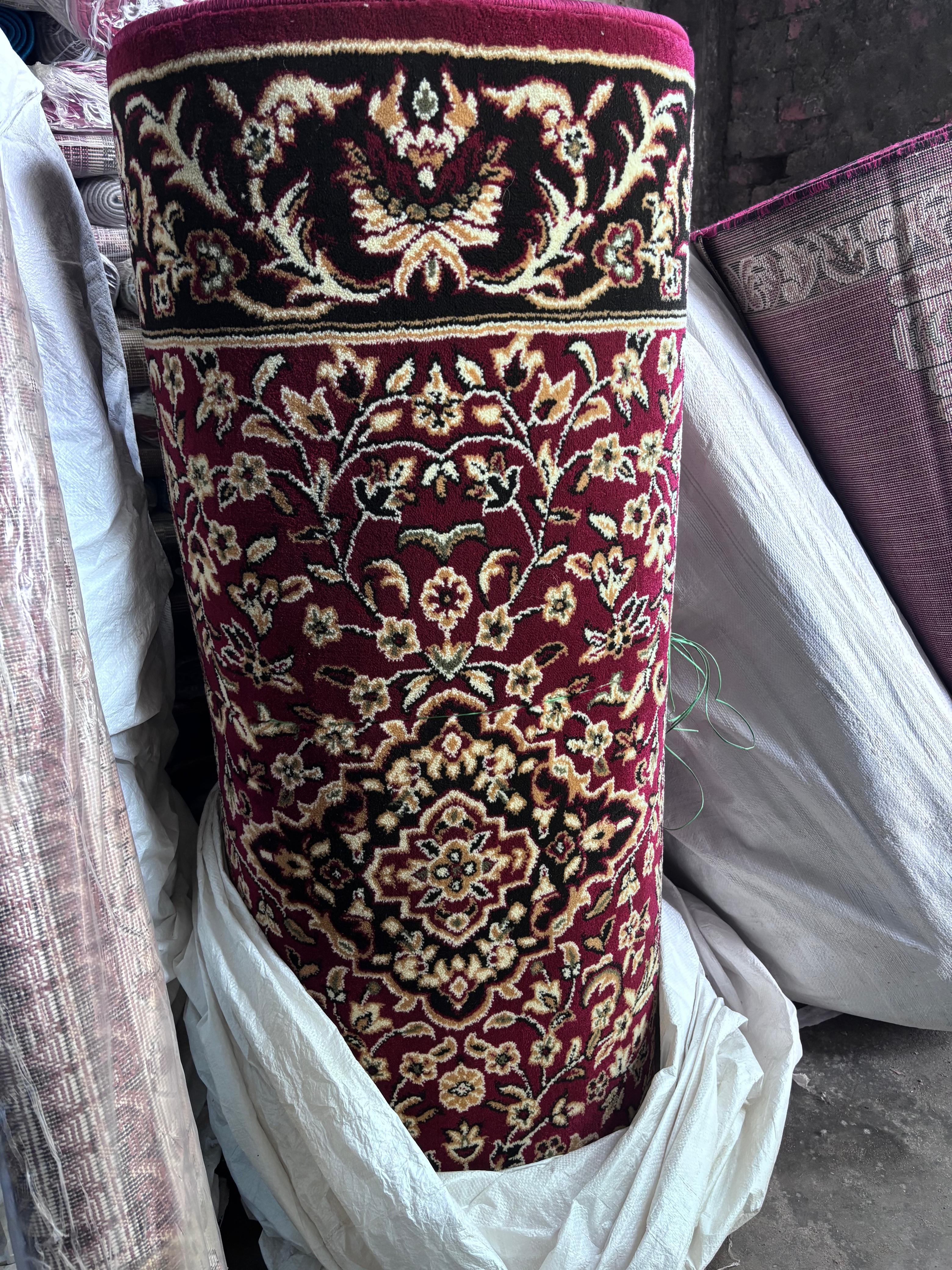 Imperial Maroon Floral Islamic Prayer Mat
