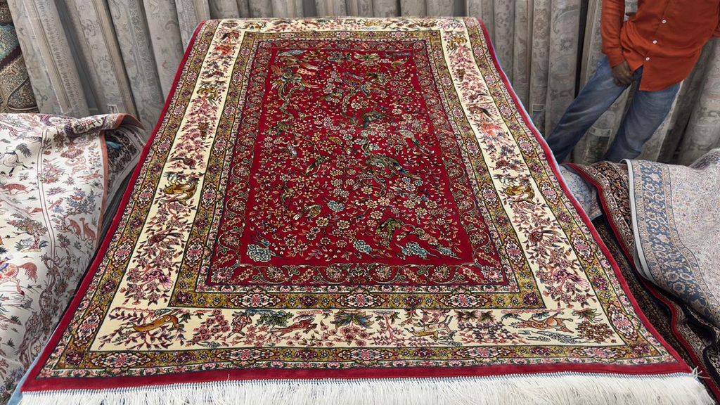 The Crimson Majesty Irani Carpet
