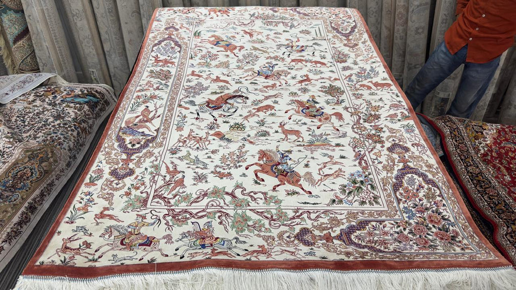 The Shah's Eternal Hunt Irani Carpet