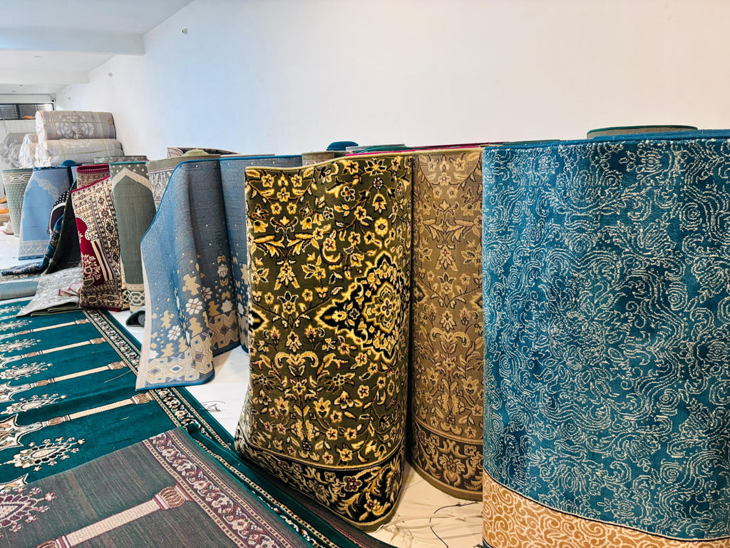 Traditional Olive Janamaz Carpet Prayer Mat