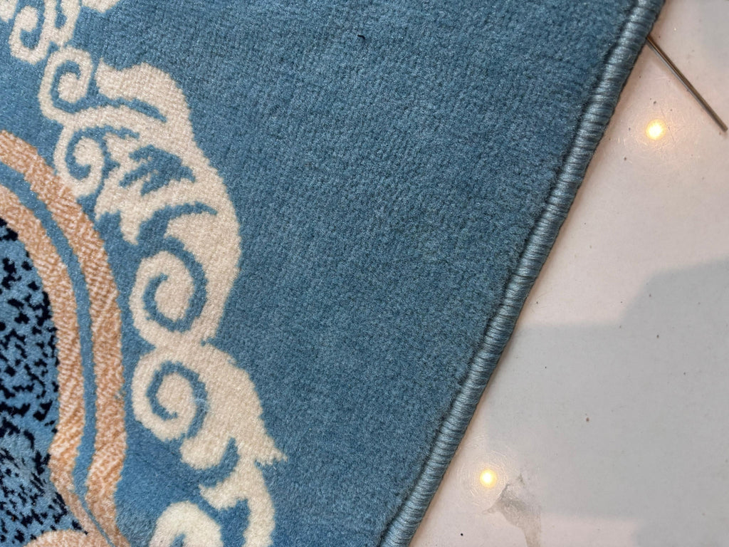 Blue Mehrab Pattern Mosque Carpet