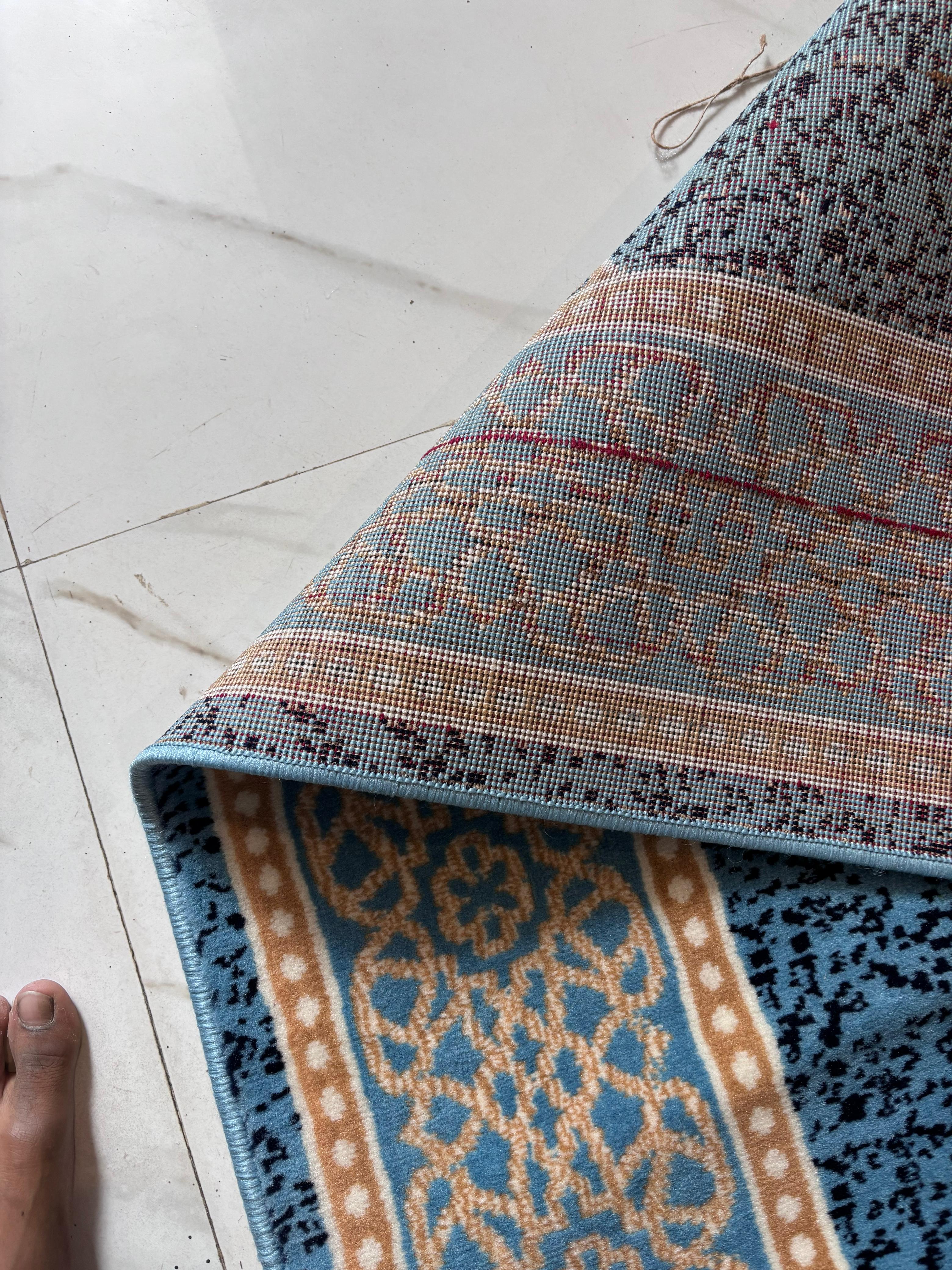 Blue Mehrab Pattern Mosque Carpet