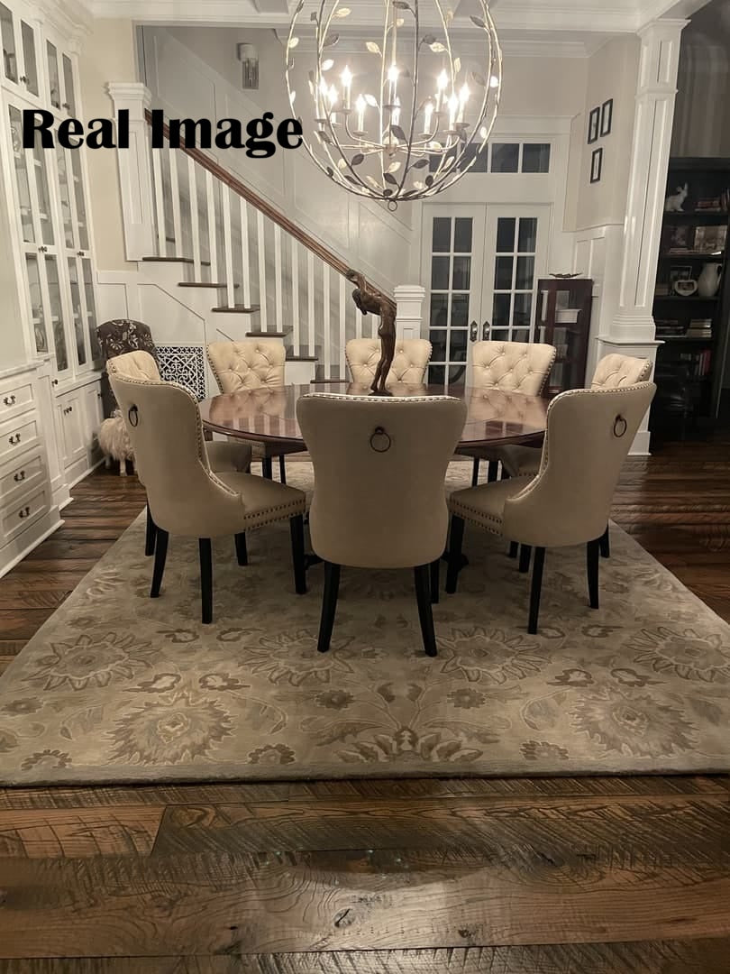 Sage Grey Oushak Garden Rug