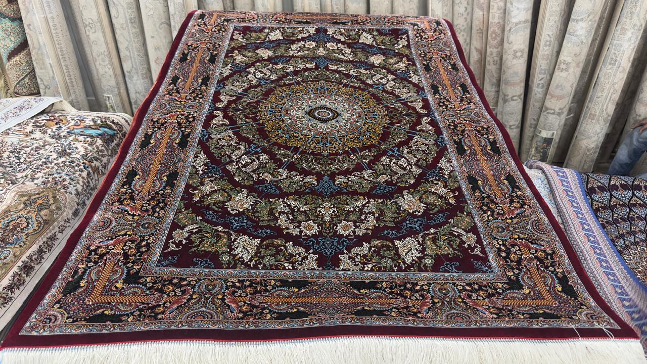 Regal Irani Maroon Garden Carpet