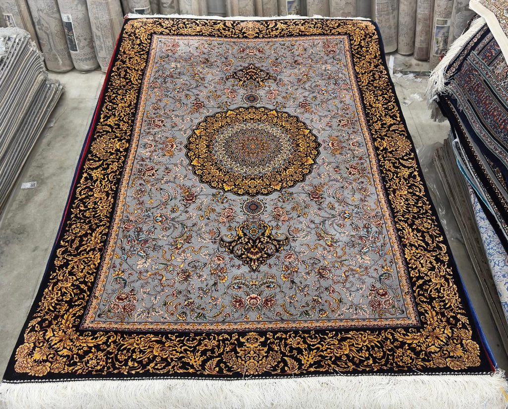 Opulent Royal Irani Designer Carpet