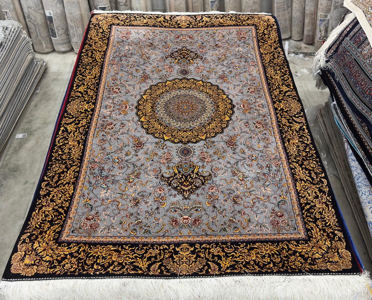 Opulent Royal Irani Designer Carpet
