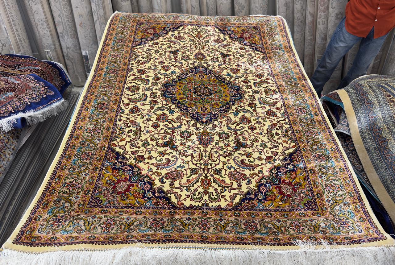 Gold Safavid Irani Heritage Carpet