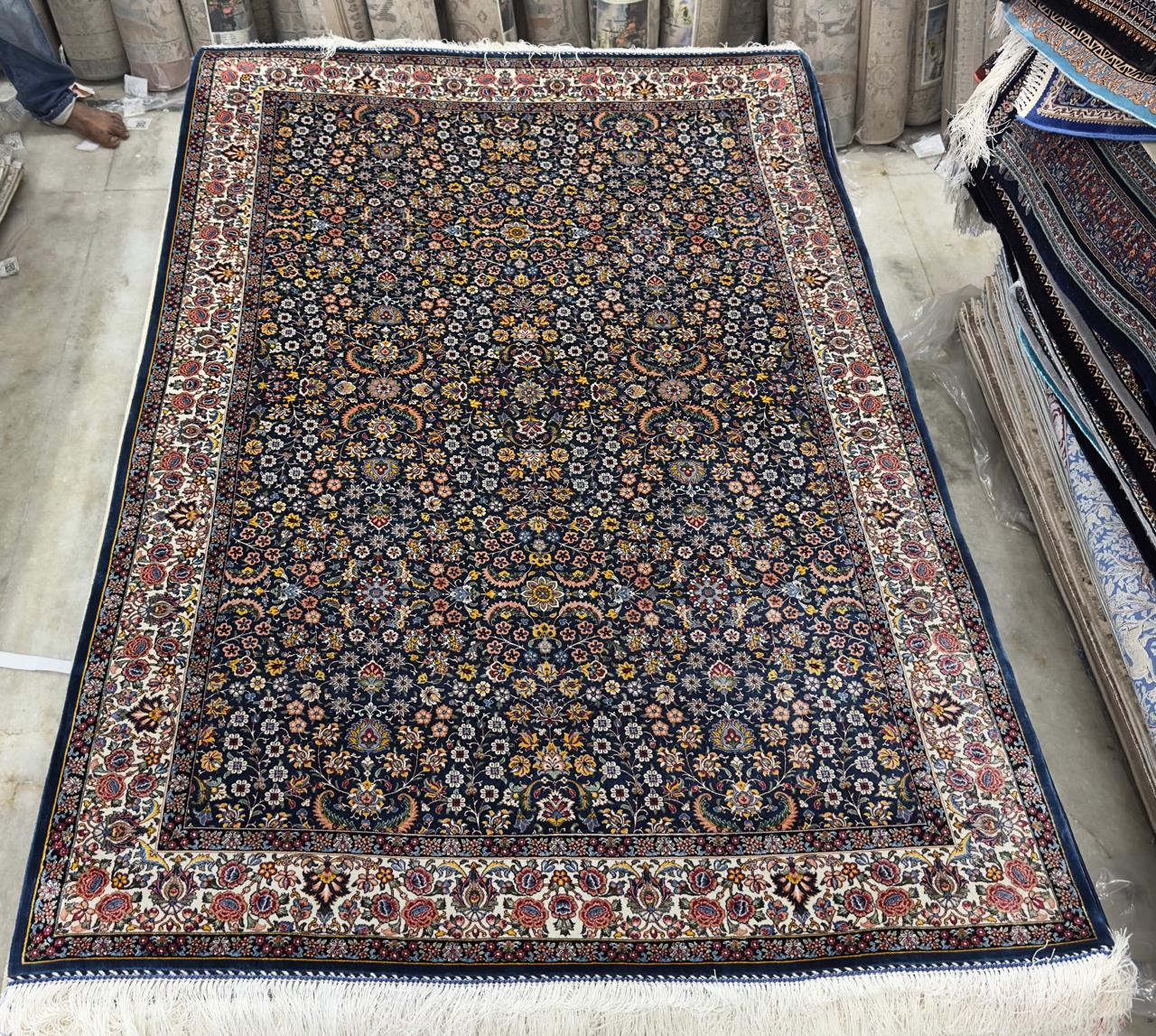 The Obsidian Kashan Bloom Carpet