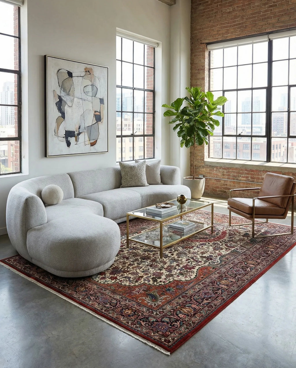 The Eden Arch Hand-Knotted Tree of Life Mehrab Rug
