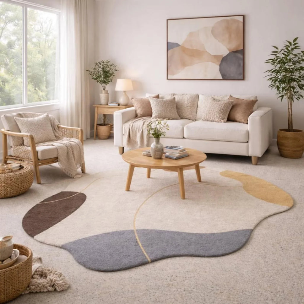 Pebble Flow Organic Wool Rug