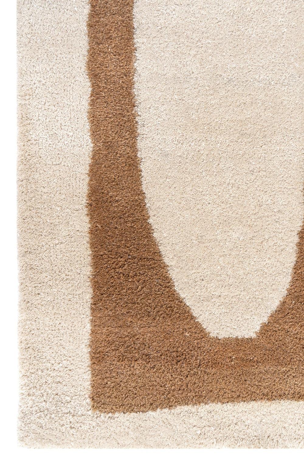 Sora Handcrafted Organic Abstract Monolith Neutral Area Rug