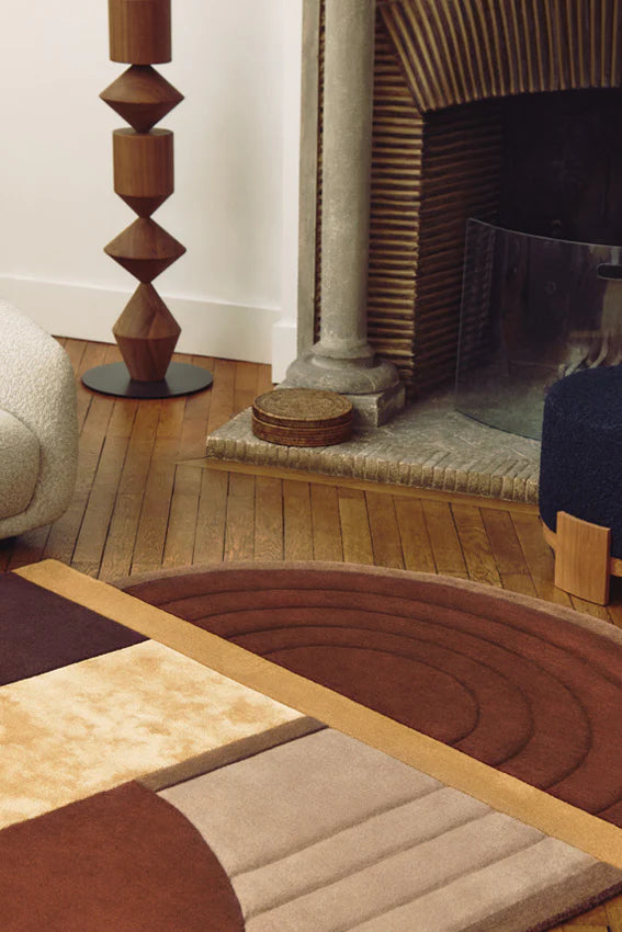 Hand Tufted Geometric Wool Rug