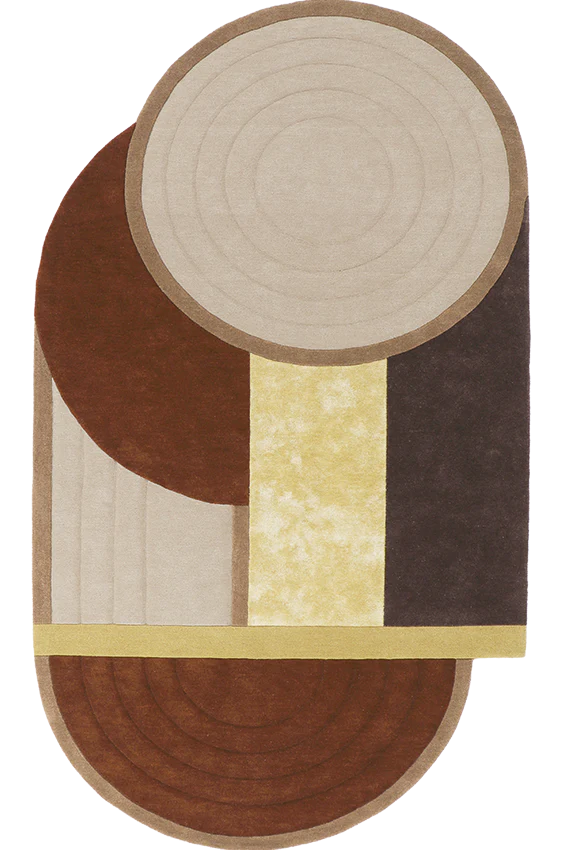 Hand Tufted Geometric Wool Rug