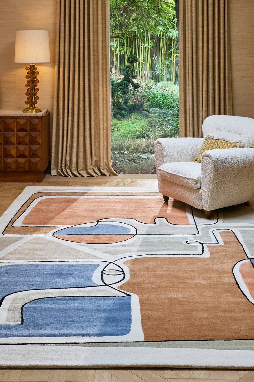 High End Abstract Wool Rug