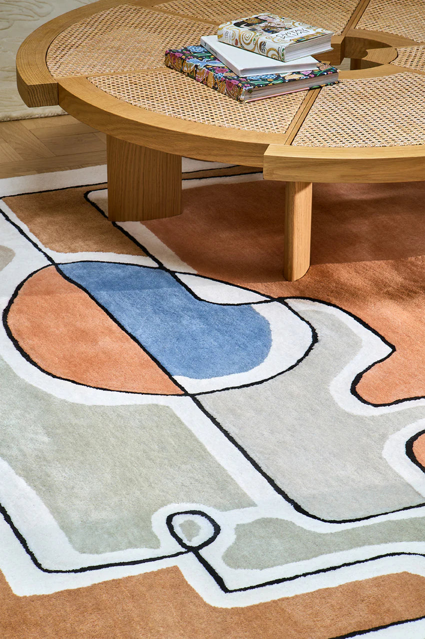High End Abstract Wool Rug