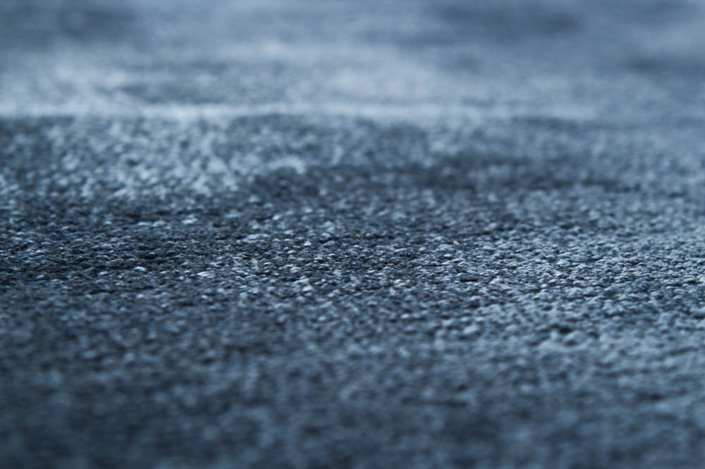 Deep Denim Blue Textured Viscose Rug