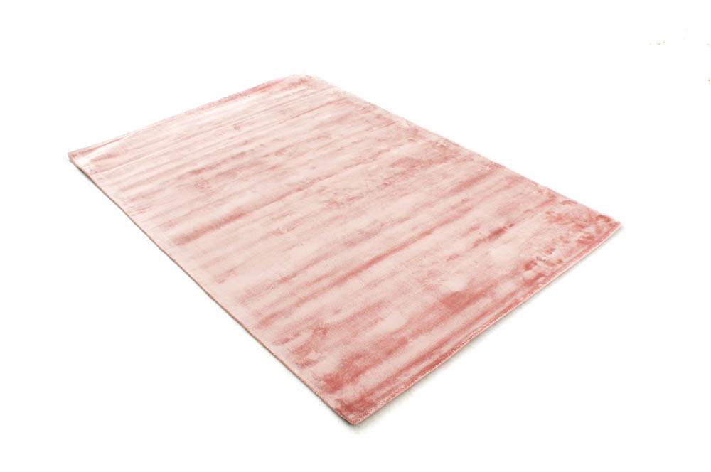 Textured Dusty Mauve Pink Abrash Wash Viscose Carpet