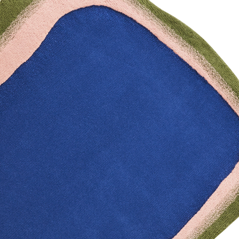 Luxury Abstract Multicolor Wool Rug